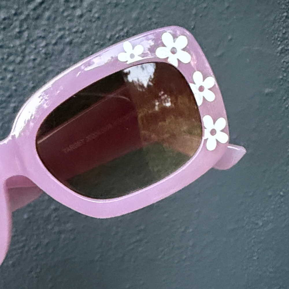 Target Kids Purple Flower Square Sunglasses - Picture 2 of 6